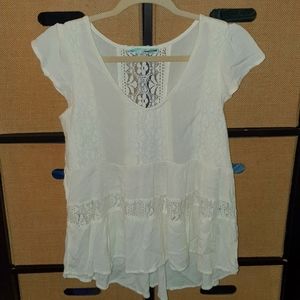 Lace High low shirt